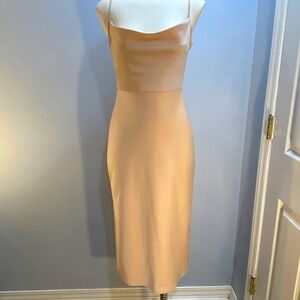 BHLDN Beige Midi Dress